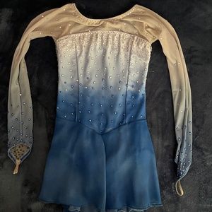 Light blue ombre skating dress (Junior size)